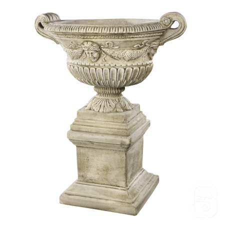 Vase renaissance sur base ton vieilli