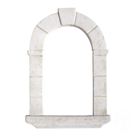 Niche en pierre reconstituée ton blanc