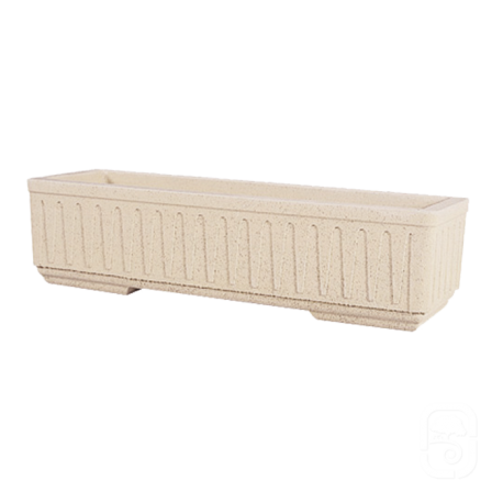 Jardinière 588 marbre blanc cannelée Jardinière 588 marbre blanc cannelée