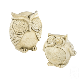 Duo Chouette ton pierre vieillie