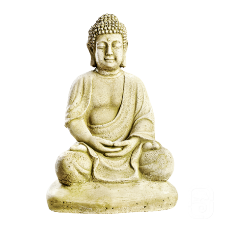 Statue Bouddha sur socle - H 38cm Statue Bouddha sur socle - H 38cm