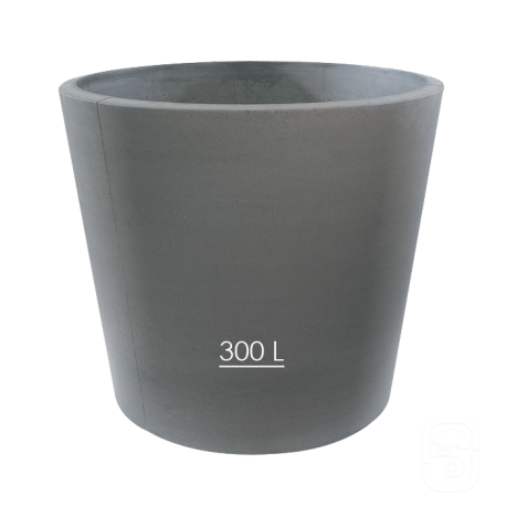 Pot XXL 278 béton pressé anthracite - 300L