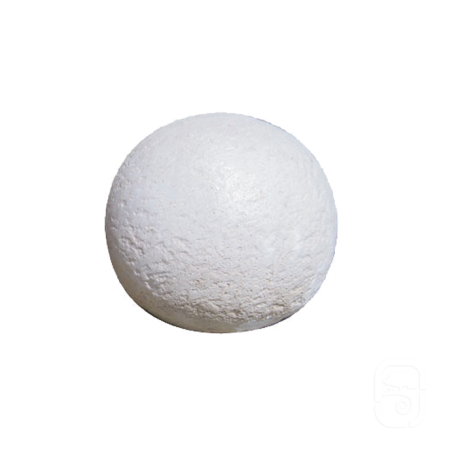Boule blanche en pierre reconstituée - 30cm