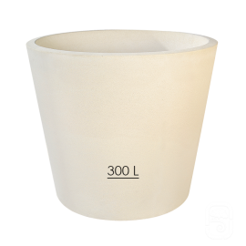 Pot XXL 278 béton pressé blanc - 300L