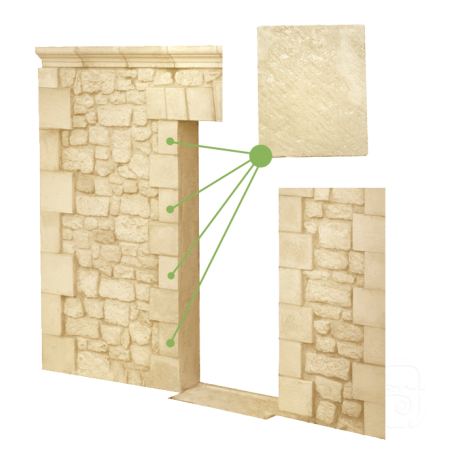 Pierre de placage classique M 