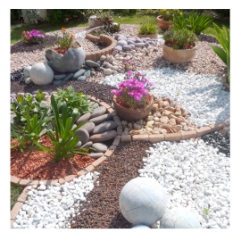 Gravier blanc pour allée