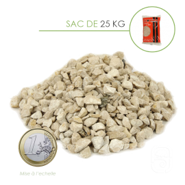Gravillons Calcaire 6/10 - sac de 25 Kg