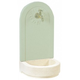 Bac pour Fontaine Murale 600 Soleil béton blanc