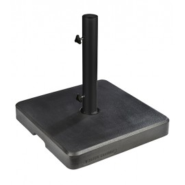 Pied de parasol en pierre reconstituée ton ardoise Pied de parasol en pierre reconstituée ton ardoise