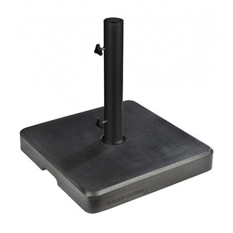 Pied de parasol en pierre reconstituée ton ardoise Pied de parasol en pierre reconstituée ton ardoise