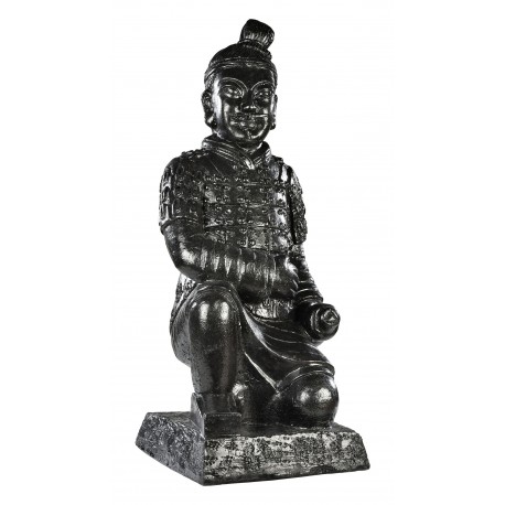 Statue Guerrier chinois Xian assis - H 56 cm