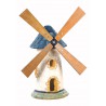 Moulin à roue en pierre vieilli - H 56 cm