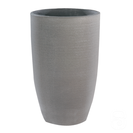 Vase haut béton pressé anthracite - 40 x 64 cm