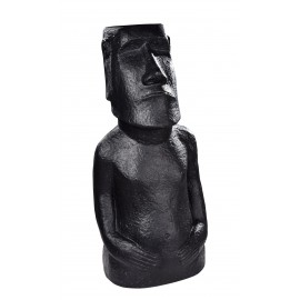Statue Moaï Noire - H 60cm