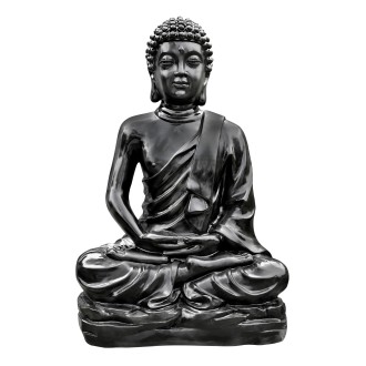 Bouddha kadampa h150 cm ton ciré noir