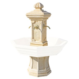 Ensemble Fontaine centrale Adonis ton ocre sans vasque