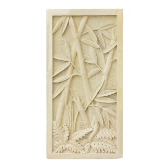 Fresque bambou ton vieilli