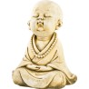 Moine au collier assis 24.5 cm ton vieilli
