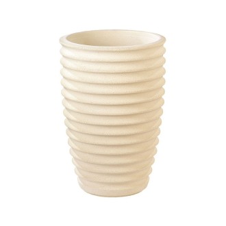 Vase cannelé 280 Nova blanc - Ø 36 cm
