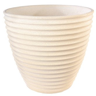 Pot cannelé 281 Nova blanc - Ø 55 cm