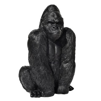 Gorille "Gorilla" assis ton ciré noir