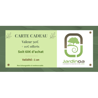 CARTE CADEAU 50€ - 100€ - 150€