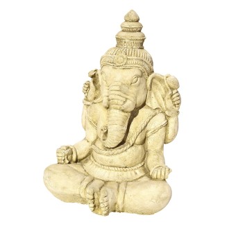 Statue Ganesh PM 38 cm ton vieilli