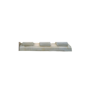 Socle pour balustre château finition bouchardée