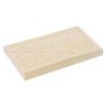 Dessus de muret plat rustique, bords ronds 28 cm ton pierre