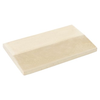 Dessus de muret 2 pentes lisse 28 cm ton pierre