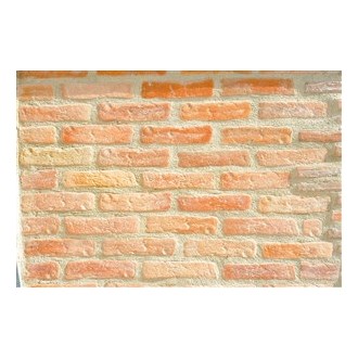 Briquettes de parement ton vieilli rouge au m²