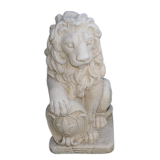 Lion au bouclier GM droit ton vieilli