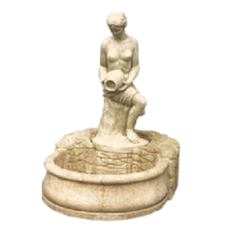 Fontaine bassin Statue Christelle (sans pompe)