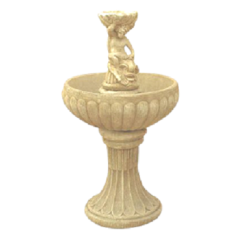 Fontaine sur coupe enfant à la coquille (sans pompe)