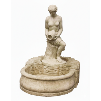 Fontaine bassin Statue Christelle (sans pompe)