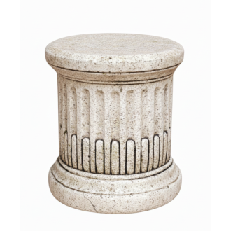 Base ronde cannelée ton vieilli