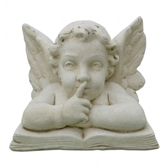 Angelot au secret 20 cm ton vieilli