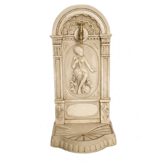 Fontaine murale Nymphéa ton vieilli
