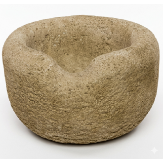 Vase boule ton vieilli