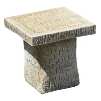 Tabouret carré ton vieilli