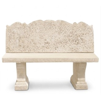 Banc renaissance lisse ton vieilli