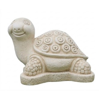 Tortue sympathique 32 cm ton vieilli