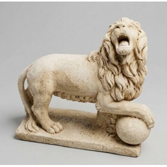 Lion à la boule droit ton vieilli