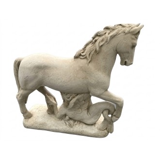 Cheval 75 cm ton vieilli