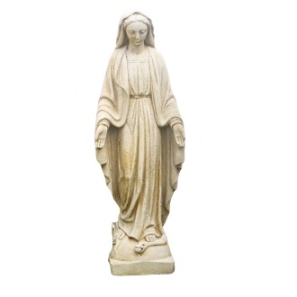 Vierge 75 cm ton vieilli