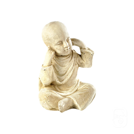 Petit Moine "Je n'ai rien entendu" - H 23cm