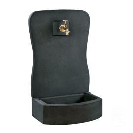 Fontaine murale 210 béton anthracite - H 81cm