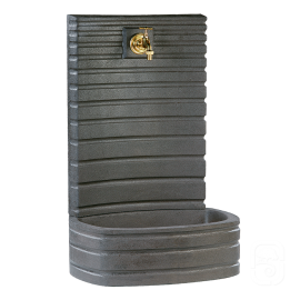 Fontaine murale 630 béton anthracite - H 91cm