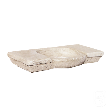 Évier rond 1900 en pierre ton vieilli Évier rond 1900 en pierre ton vieilli