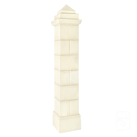 Pilier Périgord 30 blanc en pierre reconstituée - H 205cm